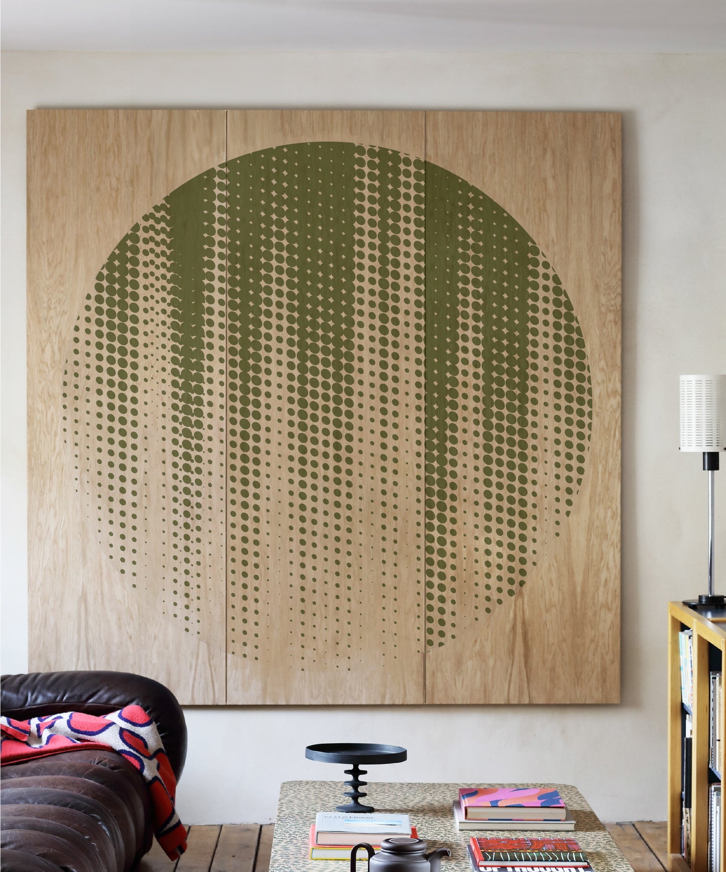 Dot 2 - Large // Moss // Natural Oak // H1800 / W1800