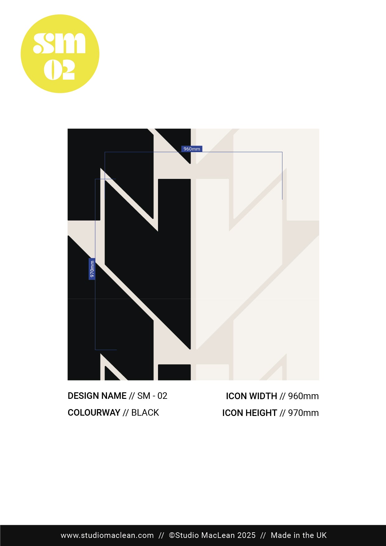 Wallpaper SM - 02 // Black Stripe