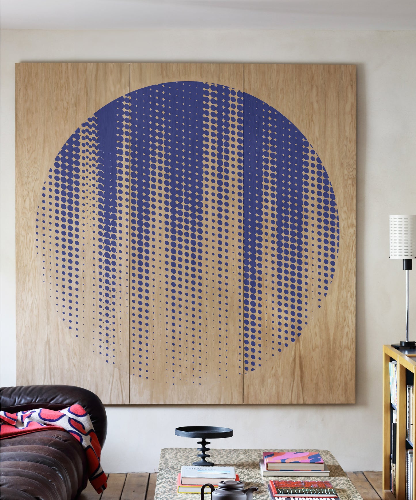 Dot 2 - Large // Blue // Natural Oak // H1800 / W1800