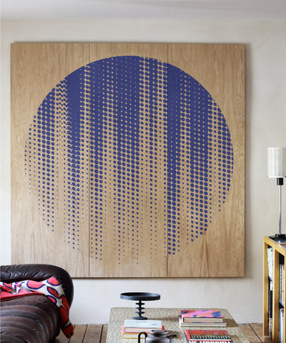 Dot 2 - Large // Blue // Natural Oak // H1800 / W1800