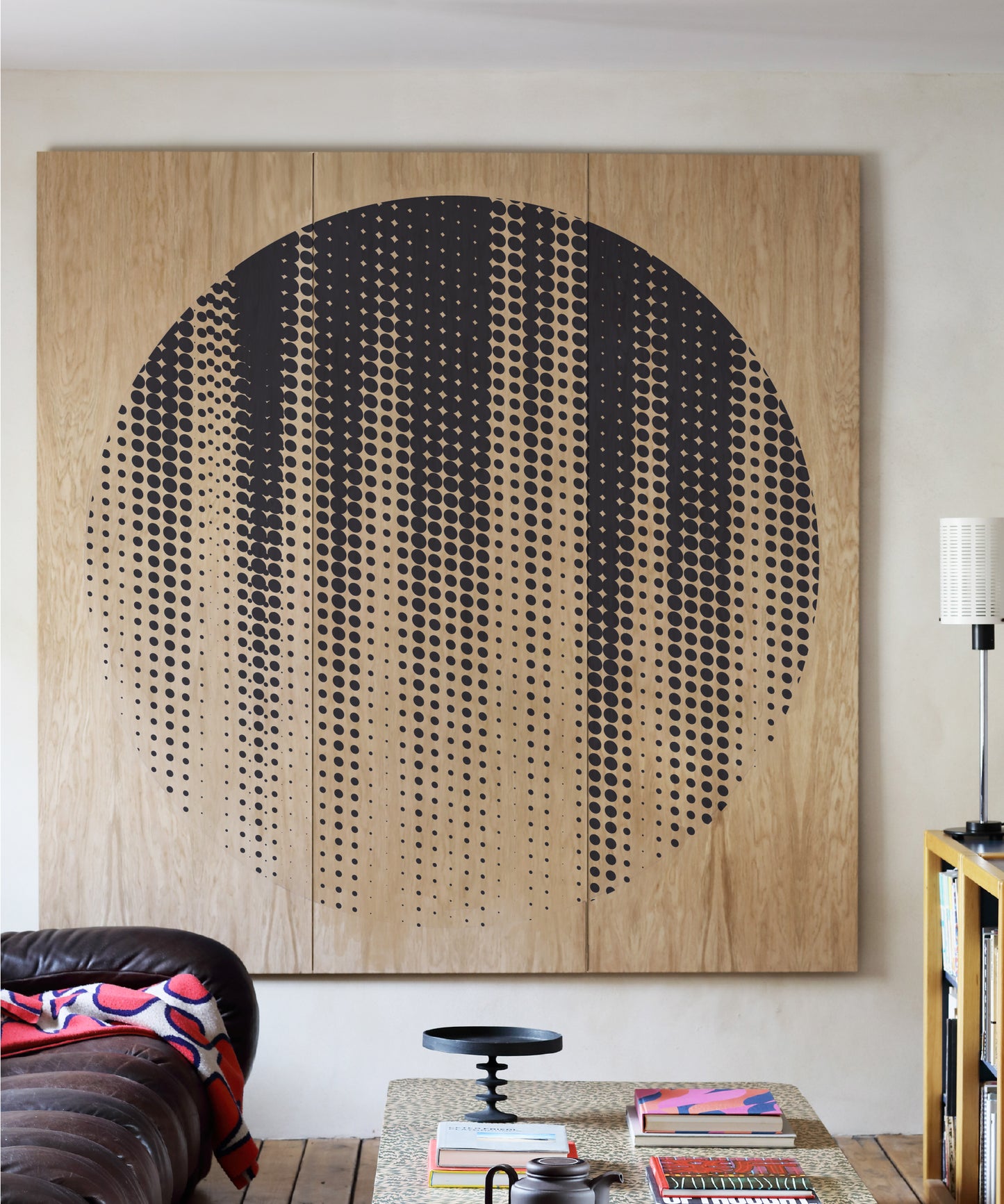 Dot 2 - Large // Black // Natural Oak // H1800 / W1800