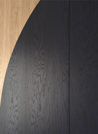 Dot 1  - Large // Black // Natural Oak // H1800 / W1800