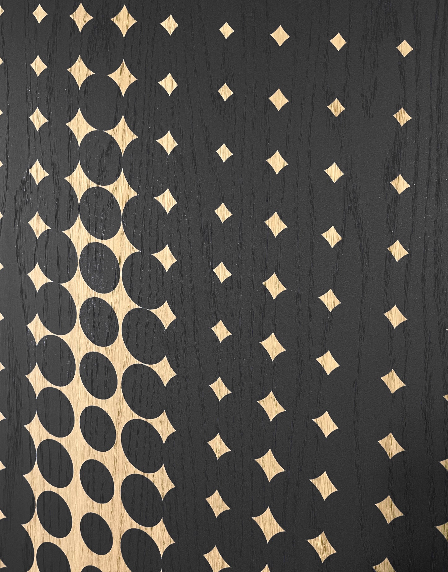 Dot 2 - Large // Black // Natural Oak // H1800 / W1800