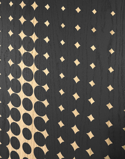 Dot 2 - Large // Black // Natural Oak // H1800 / W1800