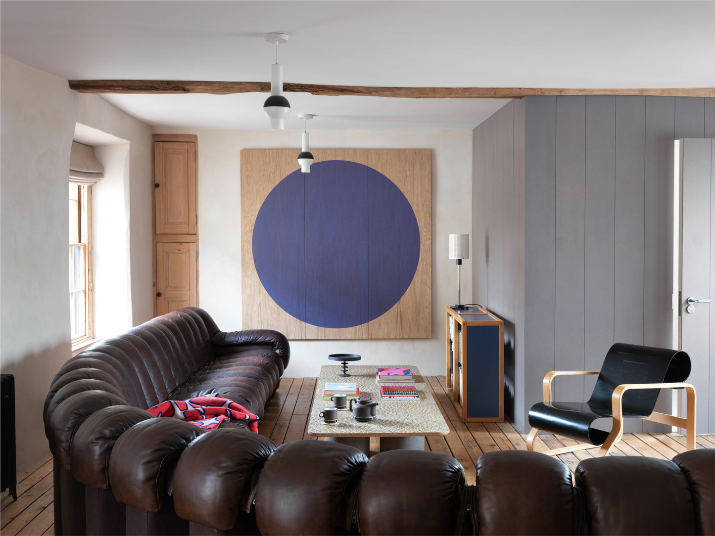 Dot 1  - Large // Blue // Natural Oak // H1800 / W1800