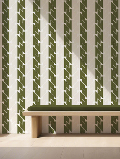 Wallpaper SM - 02 // Moss Stripe