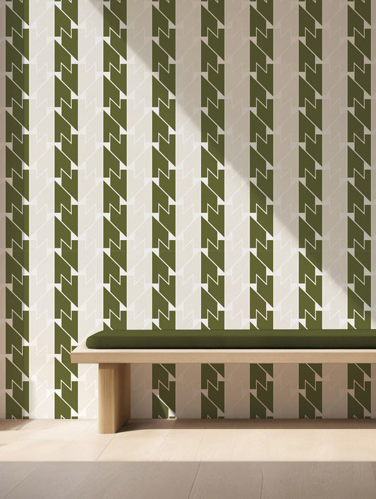Wallpaper SM - 02 // Moss Stripe
